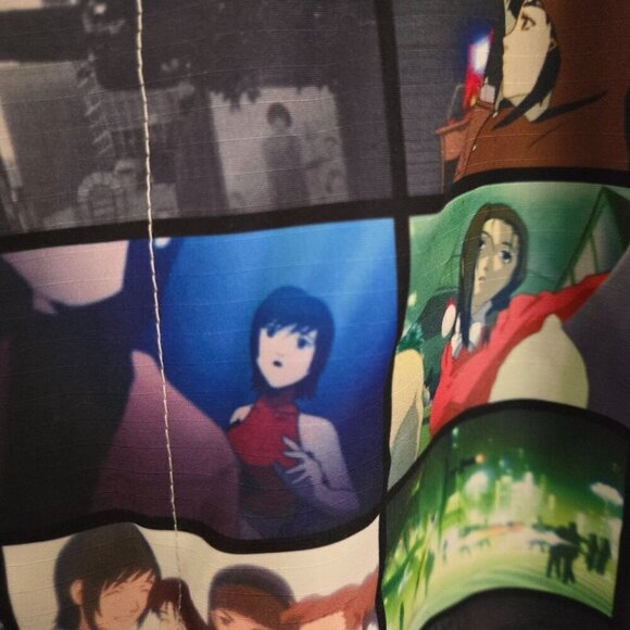 Secret Heart Let's All Love Lain Anime 2023 Drop Wide Leg Jogger Pants Size XL - Picture 5 of 12